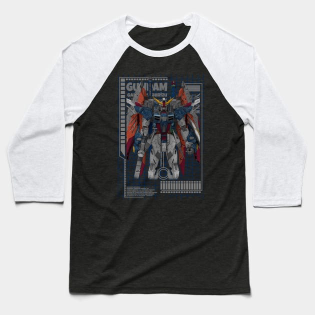 ZGMF-X42S Destiny Gundam Baseball T-Shirt by gblackid